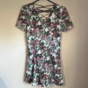 Vintage floral romper